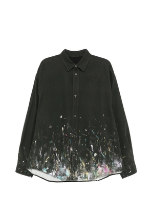 CROQUIS printed denim shirt - Black
