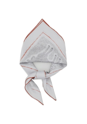 Jacquemus printed scarf - White