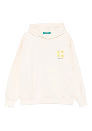 BARROW graphic hooded sweatshirt - White