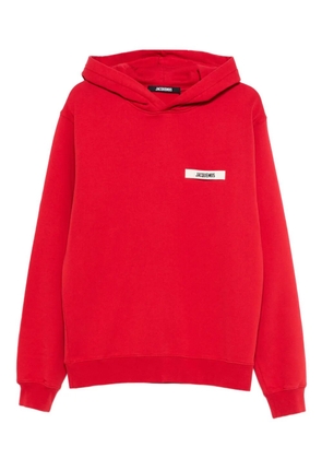 Jacquemus Gros Grain hooded sweatshirt - Red