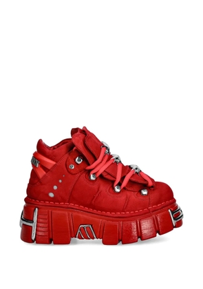 NEW ROCK lace-up hardware sneakers - Red