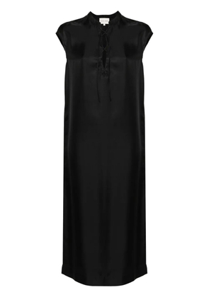 LouLou de Saison Demeter silk midi dress - Black
