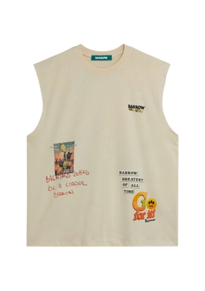 BARROW graphic crew-neck tank top - Neutrals