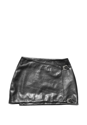 Enfants Riches Déprimés side buckle mini skirt - Black