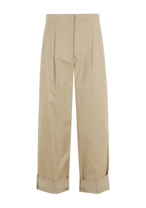 Weekend Max Mara pleated-front cuffed trousers - Neutrals