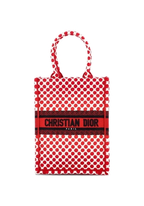 Christian Dior Pre-Owned Book Printed Canvas Vertical tote bag - Red