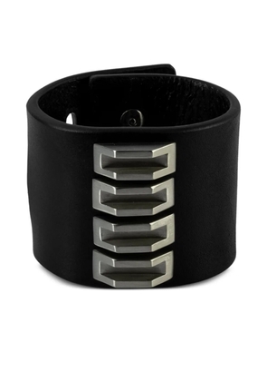 Parts of Four Restraint Charm inverted-pyramid studs bracelet - Black