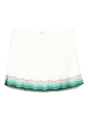 Casablanca pleated mini skirt - White