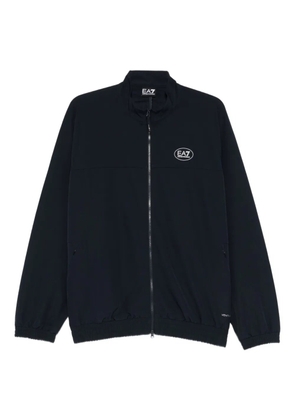Ea7 Emporio Armani zip-up logo jacket - Blue