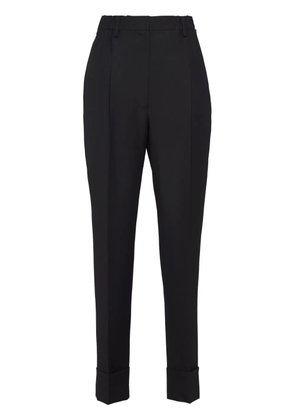Prada pressed-crease tailored trousers - Black