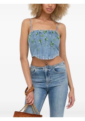 Miss Sixty embellished denim top - Blue