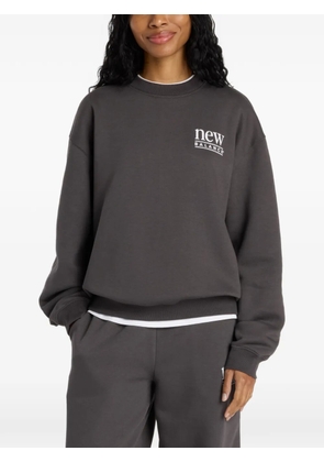 New Balance logo-detail crew-neck sweatshirt - Black