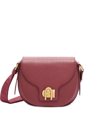 Furla Lotus curved-flap cross body bag - Red
