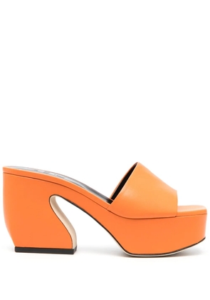 Si Rossi 95mm sculpted-heel sandals - Orange