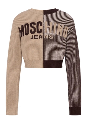 MOSCHINO JEANS cropped sweater - Brown