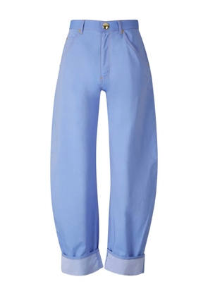 DARKPARK folded-edge tapered trousers - Blue