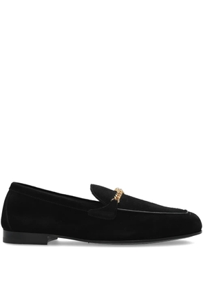 Versace Medusa suede loafers - Black