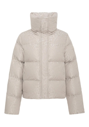 Colmar leopard-print quilted jacket - Neutrals