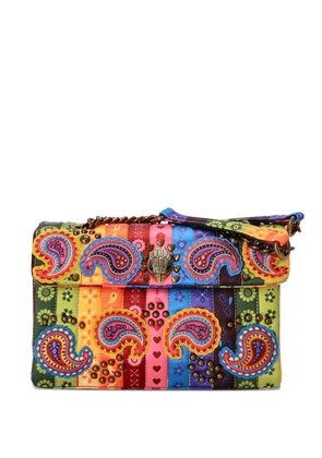 Kurt Geiger London paisley-print chain-strap cross body bag - Yellow