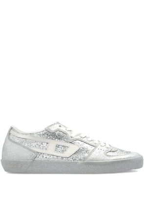 Diesel S-Leroji-D1 glittered panelled sneakers - Silver