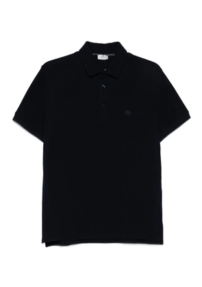 ETRO logo-embroidered polo shirt - Blue