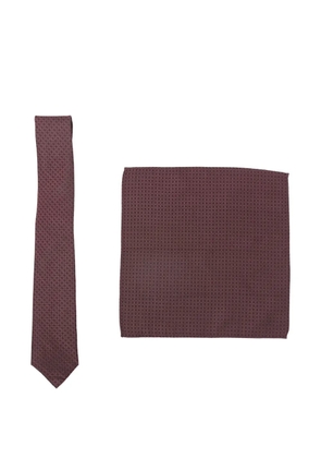 REMUS UOMO patterned tie set - Red