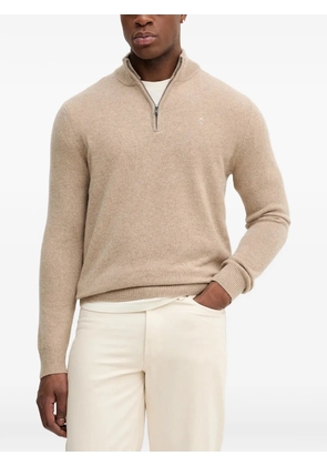 Hackett elbow-patch sweater - Neutrals