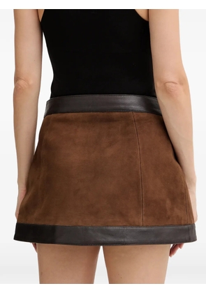 Retrofete Lisbeth suede mini skirt - Brown