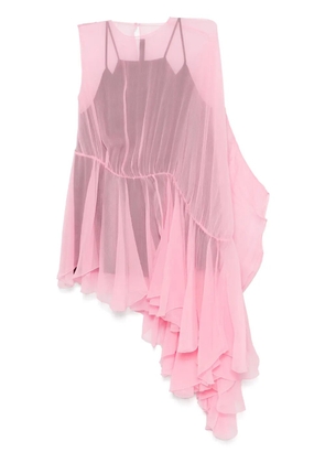 ALAINPAUL extended ruffle top - Pink