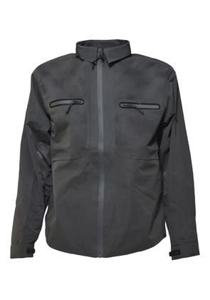 Alpha Industries perforated-details zip-front shirt jacket - Grey
