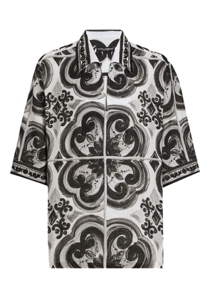 Dolce & Gabbana Majolica-print shirt - Black