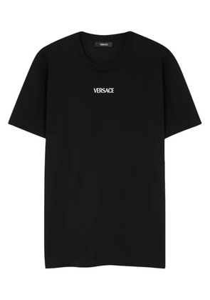 Versace embroidered-logo T-shirt - Black