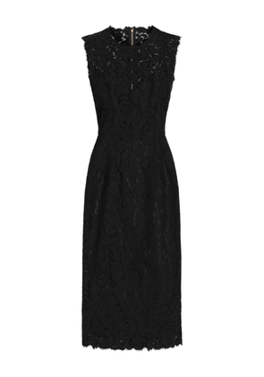 Dolce & Gabbana lace sleeveless midi dress - Black