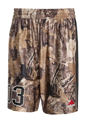 adidas camouflage shorts - Brown