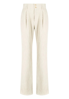 Taakk textured straight-leg trousers - Neutrals