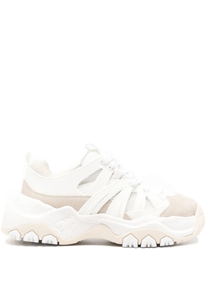Patrizia Pepe cutout panelled sneakers - White