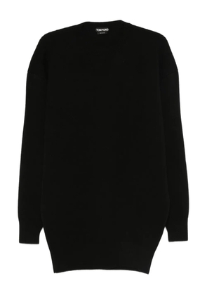 TOM FORD round-neck cashmere mini dress - Black