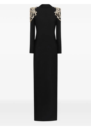 Zuhair Murad rhinestone-embellished long dress - Black