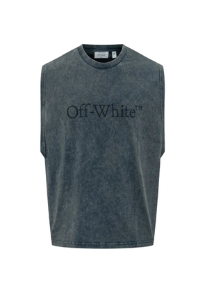 Off-White logo sleeveless T-shirt - Grey