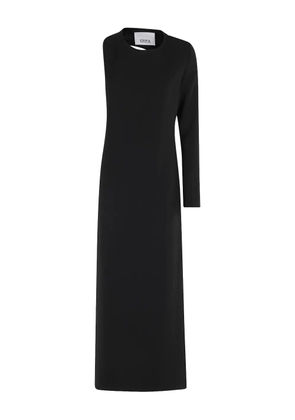 Erika Cavallini one-shoulder open-back maxi dress - Black