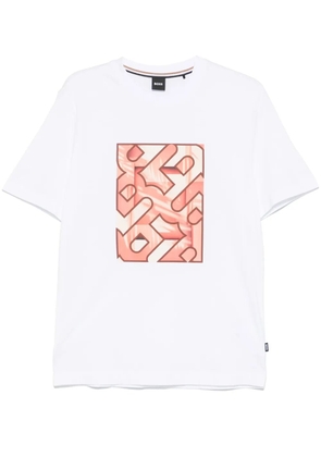 BOSS logo-print T-shirt - White
