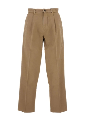 Fay pleated cotton trousers - Light and natural