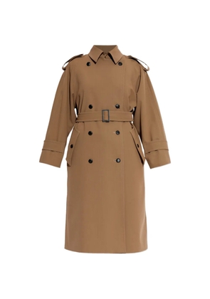 Max Mara buttoned belted trench coat - Brown