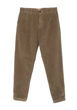 Cruna pleated corduroy trousers - Brown
