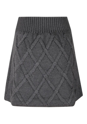 Jil Sander knitted mini skirt - Grey