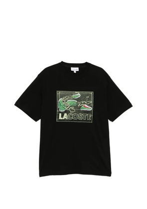Lacoste graphic-print crew neck T-shirt - Black