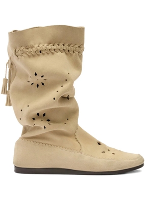 ISABEL MARANT tassel cut-out welky boots - Neutrals