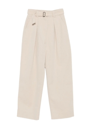 Mhl By Margaret Howell belted pleat-detail trousers - Neutrals