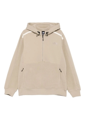 The North Face stripe-detail hooded jacket - Neutrals