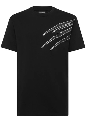 Plein Sport scratch-print T-shirt - Black